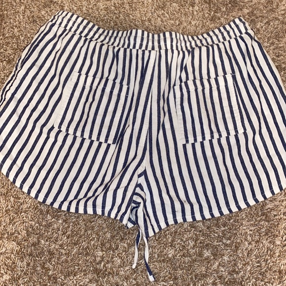 Striped Drawstring Shorts - Picture 2 of 2